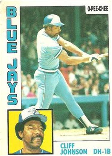 1984 O-Pee-Chee Baseball Cards 221     Cliff Johnson